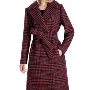 ANNE KLEIN Wool Blend wrap
Belted Notch Collar Coat size 12